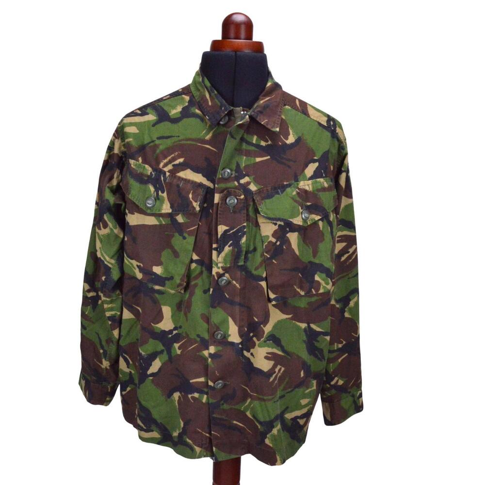 British Army Camo Military Woodland DPM Shirt 170/104 L Short Zip